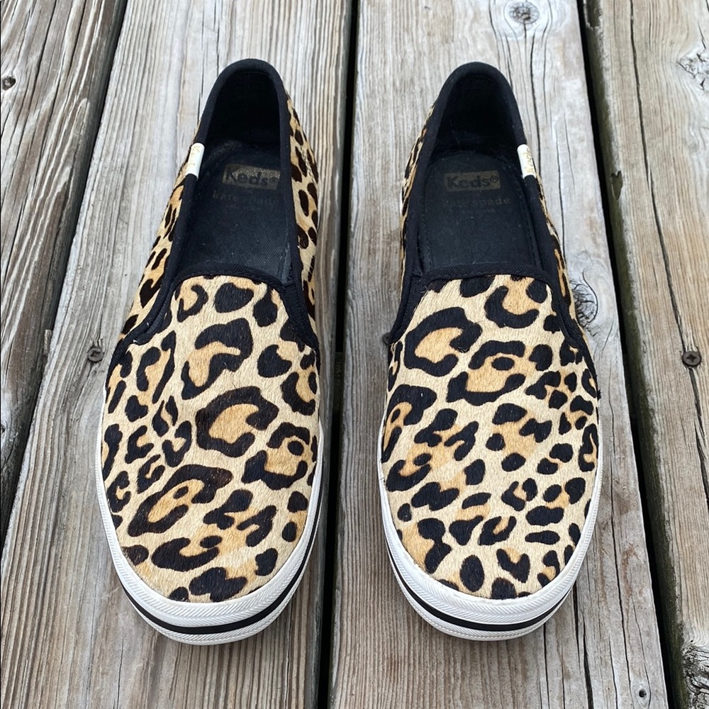 Keds X Kate Spade New York Double Decker Leopard-print Sneakers